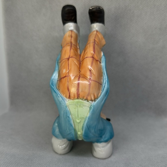 Ardalt Vintage Porcelain Clown Upside down Plays Violin Ceramic Figure 5.8” - Picture 5 of 7